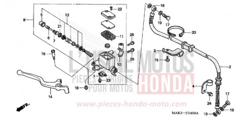 FR. BRAKE MASTER CYLINDER SLR650V de 1997